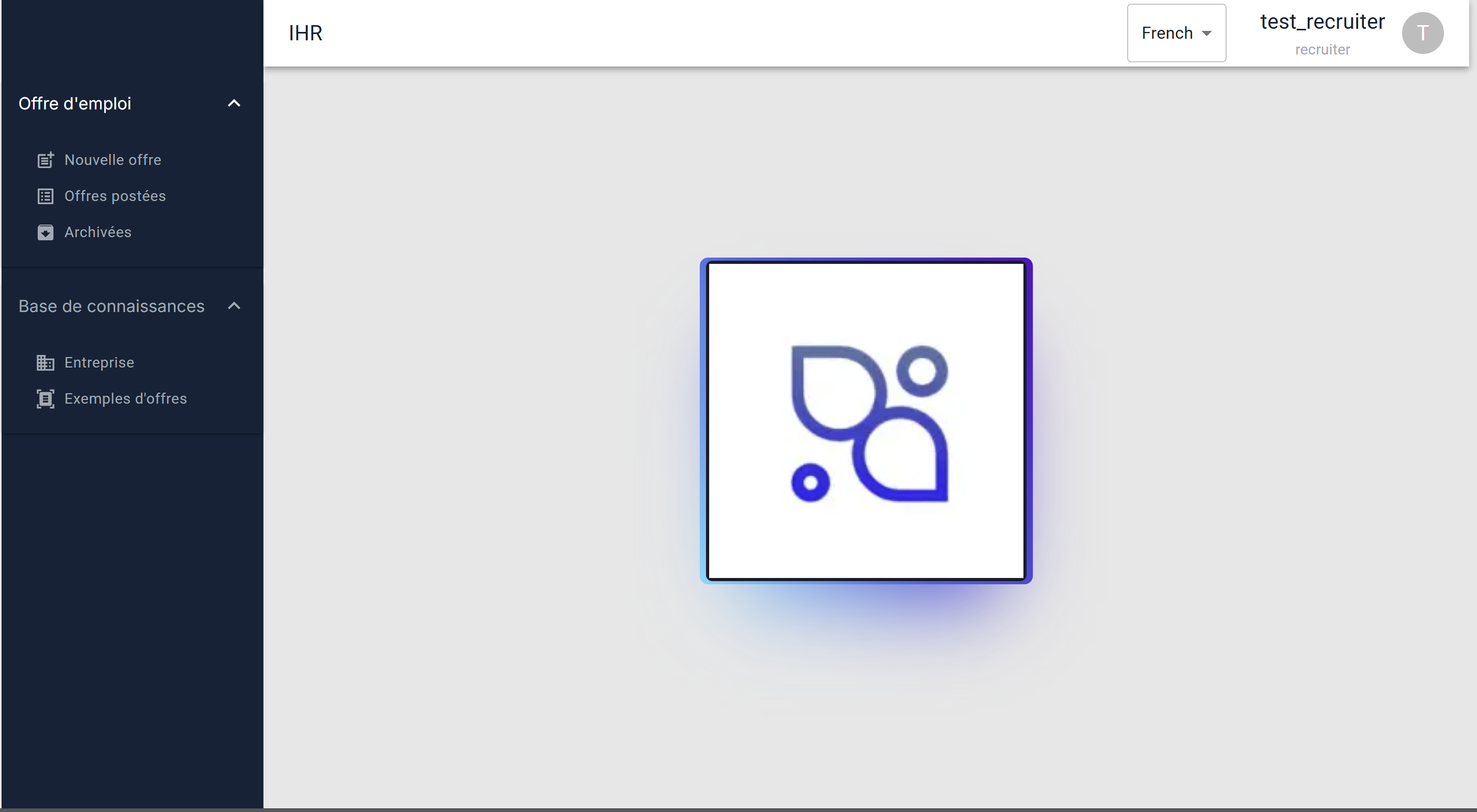 Recruiter Home Page